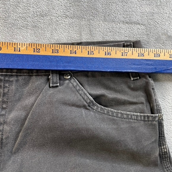Dickies Men's Relaxed Fit Duck Canvas Carpenter Pants Faded Black 36x34-READ - Picture 7 of 16